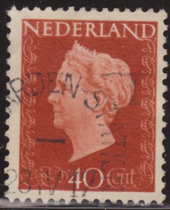 Holanda 1947 Scott 301 Sello º Reina Guillermina 40c Pays Bas Netherlands Holland Hollande Olanda